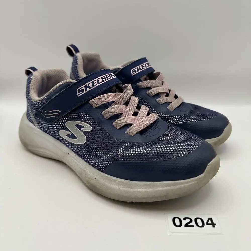 SKECHERS Kids size 4 Blue/Pink Running Shoes